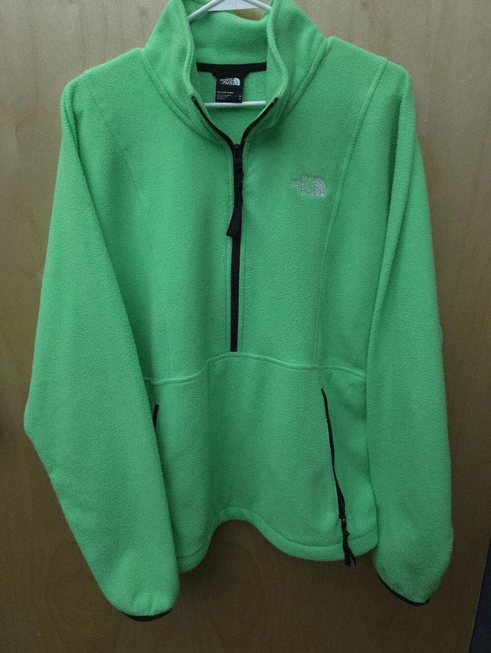 The North Face Men’s Neon Green Quarter-Zip Fleece Pullover